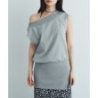 コードエー(CODE A)のoff－shoulder sleeveless tops ライトグレー(011)
