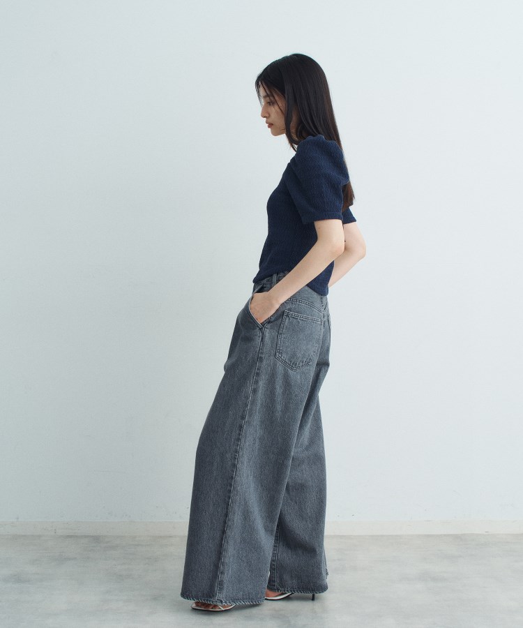 コードエー(CODE A)のgather puff jersey tops9