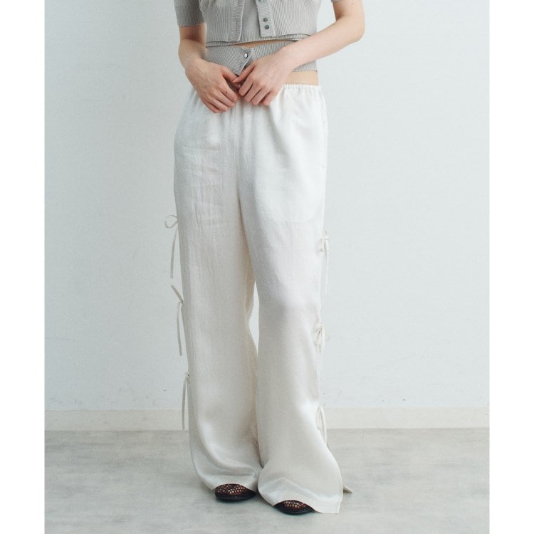 コードエー(CODE A)のribbon easy pants フルレングスパンツ