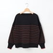 オフプライスストア(ウィメン)(OFF PRICE STORE(Women))のqoutミラノリブ袖口配色デザインボーダーニット1