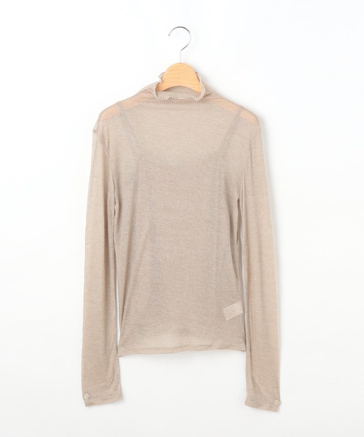 オフプライスストア(ウィメン)(OFF PRICE STORE(Women))のBou Jeloud シアーリブハイネックプルオーバー+キャミソールSET カーキ(027)
