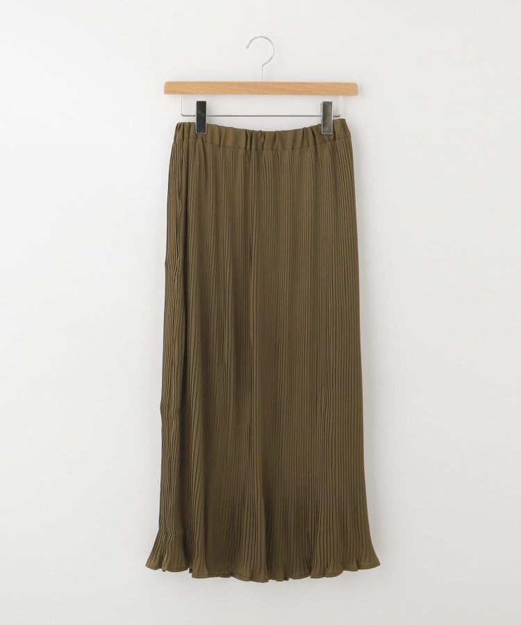 オフプライスストア(ウィメン)(OFF PRICE STORE(Women))のBou Jeloud サテンプリーツスカート カーキ(027)