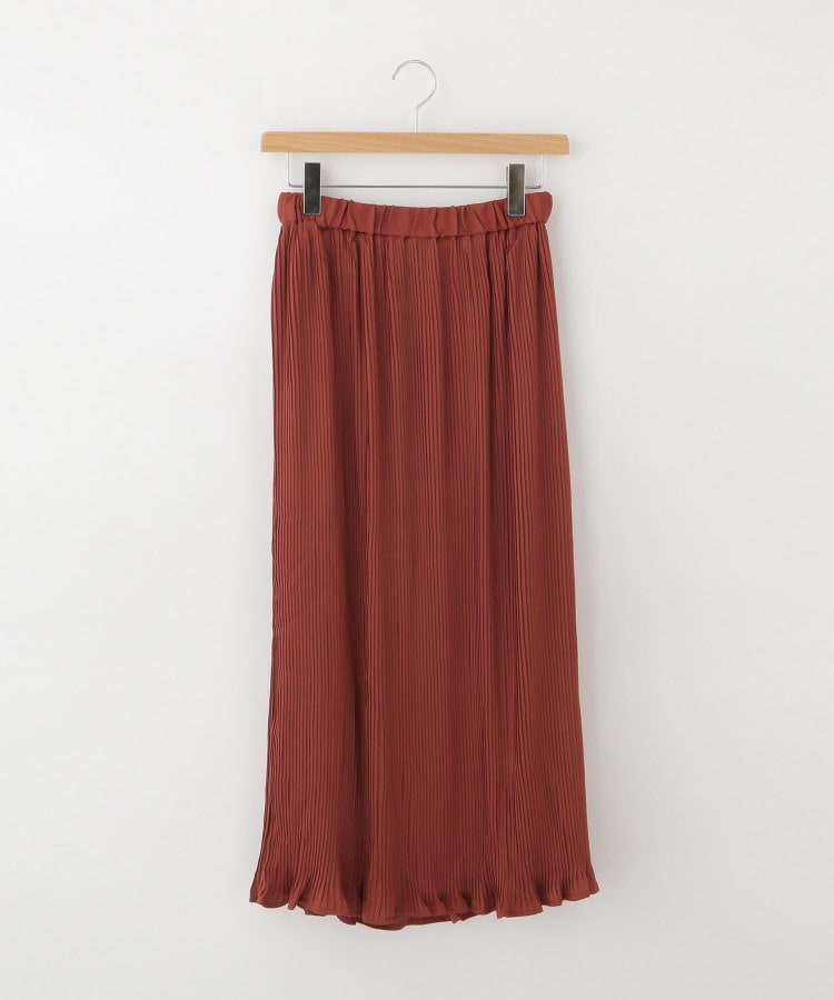オフプライスストア(ウィメン)(OFF PRICE STORE(Women))のBou Jeloud サテンプリーツスカート オレンジ(067)