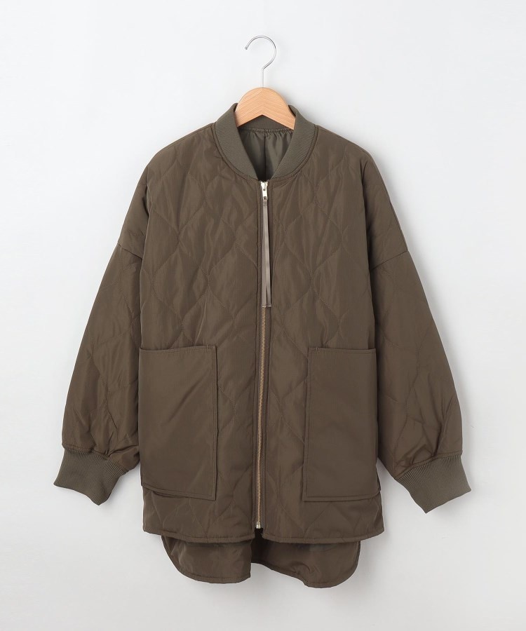 オフプライスストア(ウィメン)(OFF PRICE STORE(Women))のBegum ビッグポケット中綿キルティングブルゾン カーキ(027)