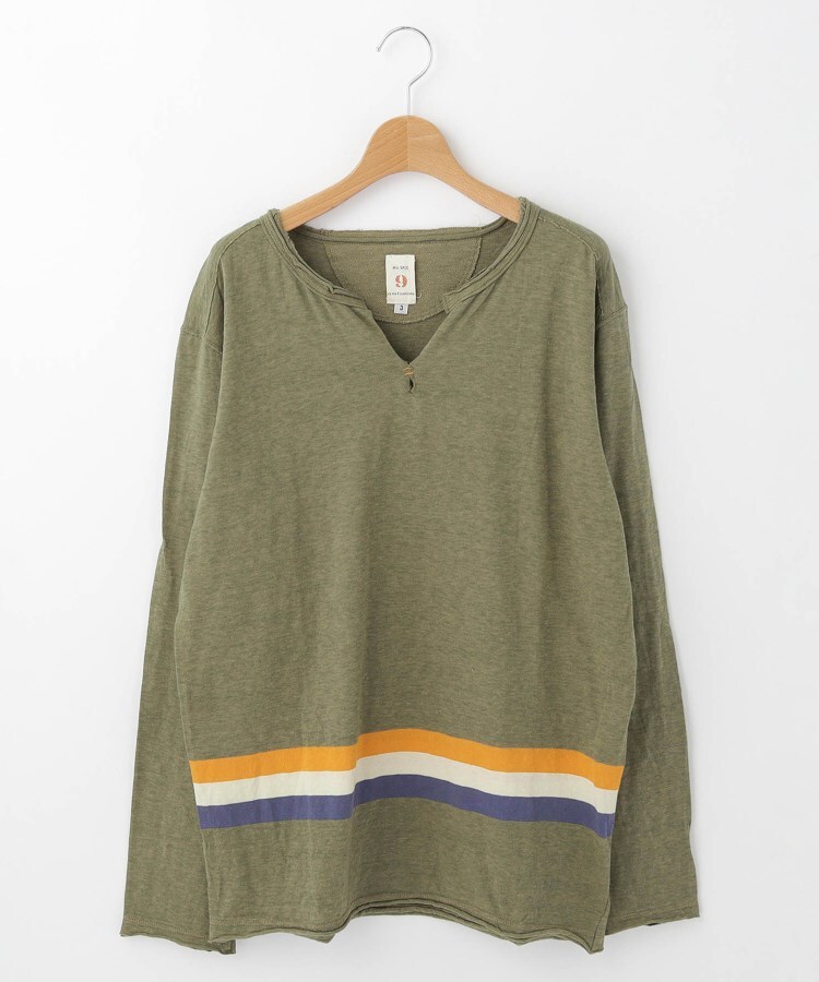 オフプライスストア(ウィメン)(OFF PRICE STORE(Women))のMIL-SPEC キーネックカットソー カーキ(027)