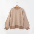 オフプライスストア(ウィメン)(OFF PRICE STORE(Women))のCHILLE ヘリンボーン柄ハイネックニット モカブラウン(042)