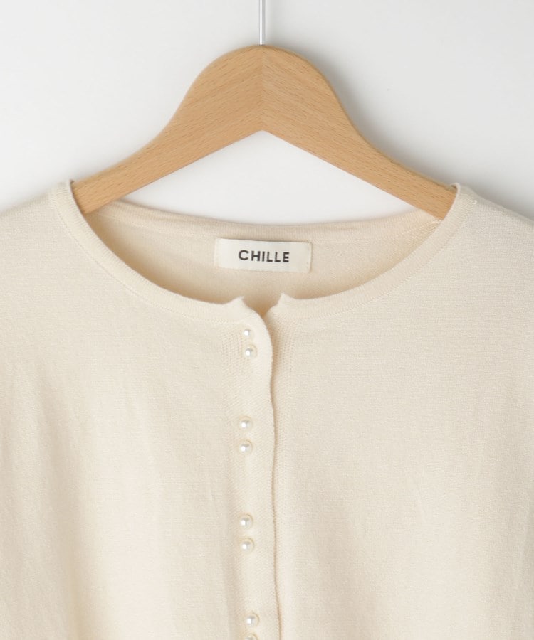 オフプライスストア(ウィメン)(OFF PRICE STORE(Women))のCHILLE パール調ボタンカーディガン3