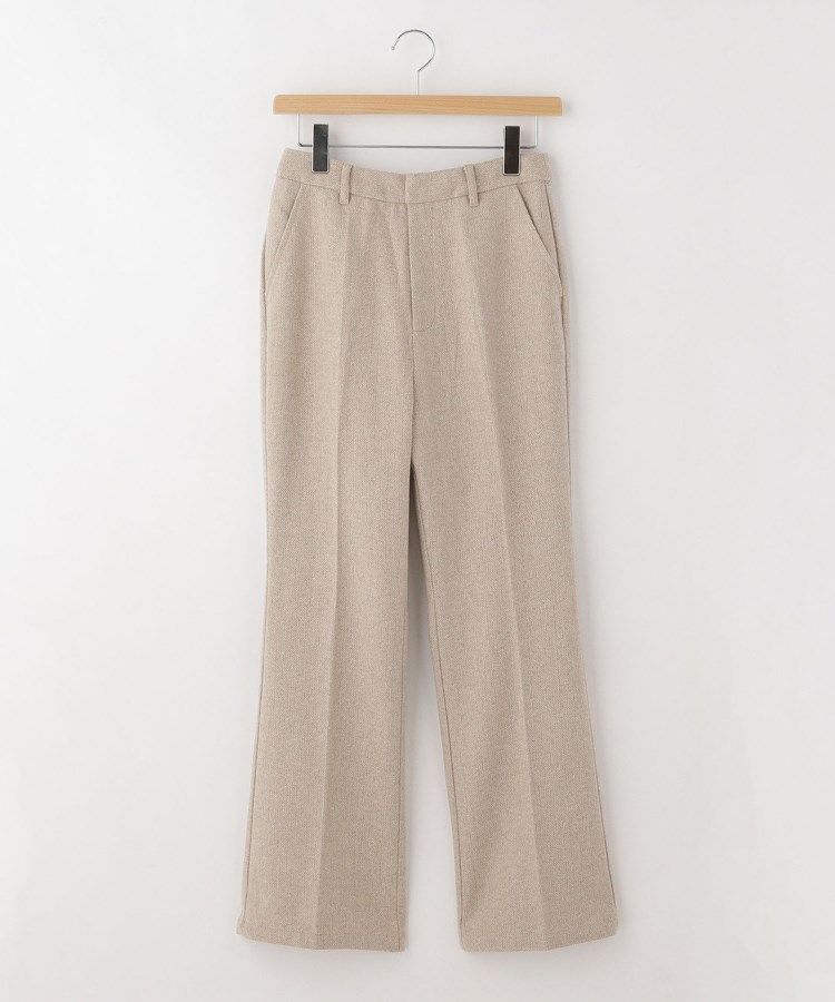 オフプライスストア(ウィメン)(OFF PRICE STORE(Women))のCHILLE ヘリンボーン柄ストレートパンツ ベージュ(999)