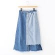 オフプライスストア(ウィメン)(OFF PRICE STORE(Women))のCHILLE カラーブロックアシメデニムスカート ブルー(492)
