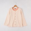 オフプライスストア(ウィメン)(OFF PRICE STORE(Women))のDANA 丸首カーディガン ライトオレンジ(011)