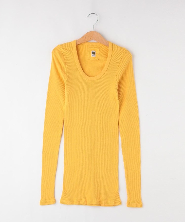 オフプライスストア(ウィメン)(OFF PRICE STORE(Women))のDANA Uネックリブカットソー イエロー(032)