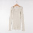 オフプライスストア(ウィメン)(OFF PRICE STORE(Women))のDANA Uネックリブカットソー ピンクゴールド(005)