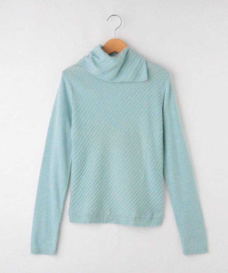 オフプライスストア(ウィメン)(OFF PRICE STORE(Women))のFaneuil ドレープ衿ニット ブルー(091)