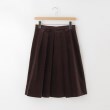 オフプライスストア(ウィメン)(OFF PRICE STORE(Women))のFaneuil ベロア調プリーツスカート ブラウン(045)