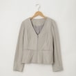 オフプライスストア(ウィメン)(OFF PRICE STORE(Women))のシープスキンノーカラージャケット【SALE/カジュアル/デイリー/トレンド/きれいめカジュアル】 グレー(012)
