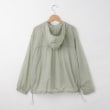 オフプライスストア(ウィメン)(OFF PRICE STORE(Women))のinnowave（イノウェーブ） シースルー裾ドロストフード付きジャンパー【SALE/カジュアル/デイリー/トレンド/きれいめカジュアル/ルーズシルエット/ゆったり】2