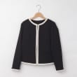 オフプライスストア(ウィメン)(OFF PRICE STORE(Women))のartemarvel（アルテマーヴェル） 配色パイピングテープ付きジャケット ネイビー(093)