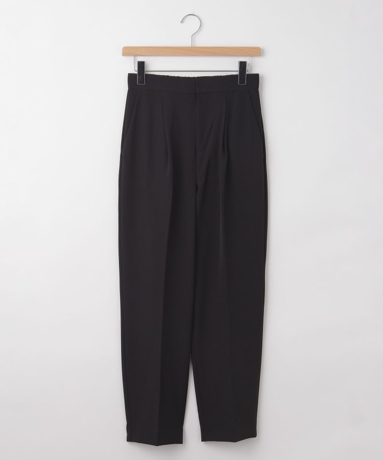 オフプライスストア(ウィメン)(OFF PRICE STORE(Women))のqout（コウト） ウエストゴムタックテーパードパンツ ブラック(019)