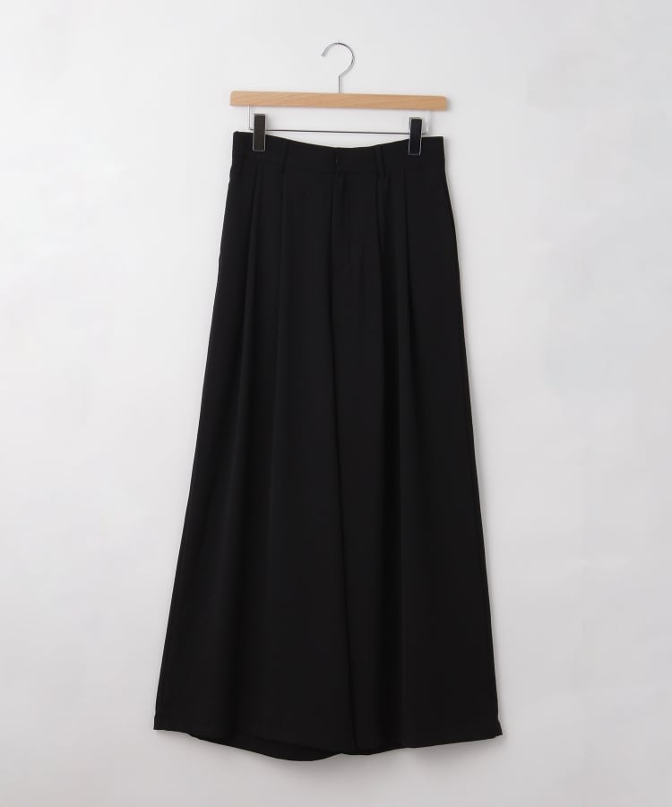 オフプライスストア(ウィメン)(OFF PRICE STORE(Women))のinnowave（イノウェーブ） ウエストゴム入りツータックワイドパンツ ブラック(019)