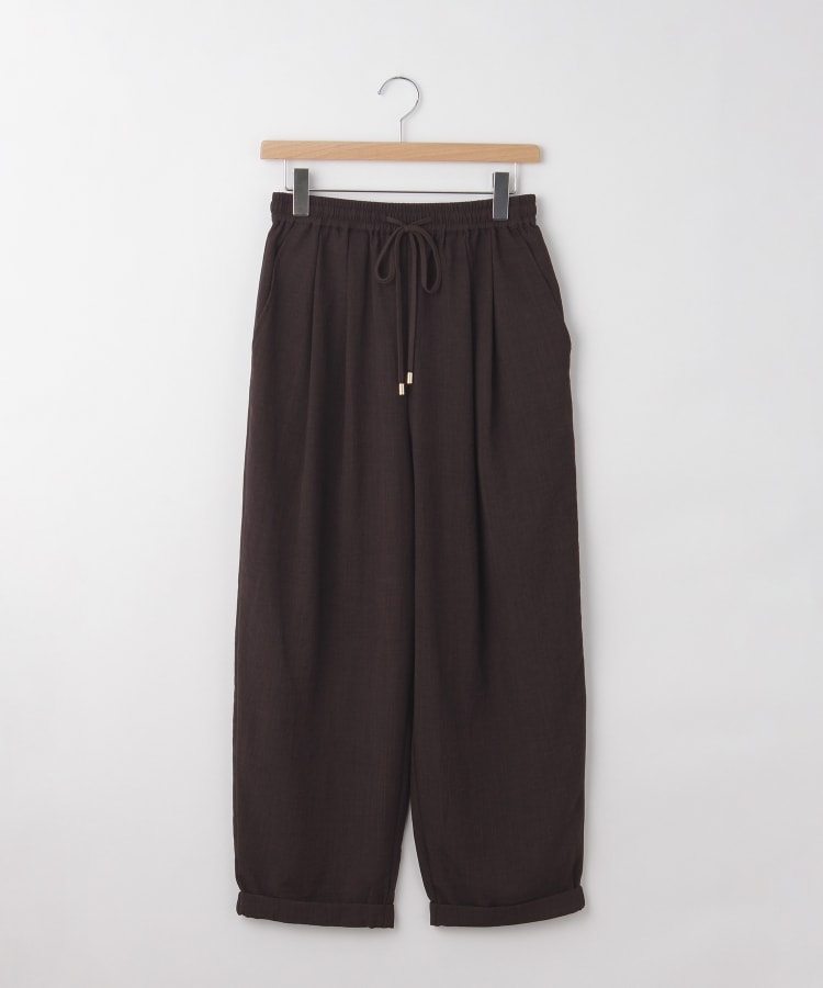 オフプライスストア(ウィメン)(OFF PRICE STORE(Women))のinnowave（イノウェーブ） ウエストゴム入りワイドパンツ【SALE/カジュアル/デイリー/トレンド/きれいめカジュアル】 ダークブラウン(044)