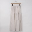 オフプライスストア(ウィメン)(OFF PRICE STORE(Women))のqout（コウト） ウエストゴム膨れジャガード切り替えスカート ホワイト(002)