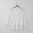 オフプライスストア(ウィメン)(OFF PRICE STORE(Women))のartemarvel（アルテマーヴェル） フロントプリーツバック切り替えブラウス【SALE/カジュアル/デイリー/トレンド/きれいめカジュアル/ゆったり】 ホワイト(002)