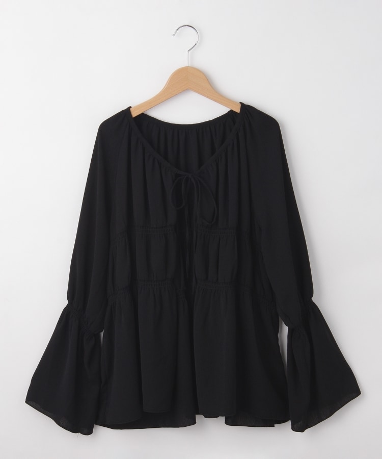 オフプライスストア(ウィメン)(OFF PRICE STORE(Women))のqout（コウト） 前リボンカーディガン ブラック(019)