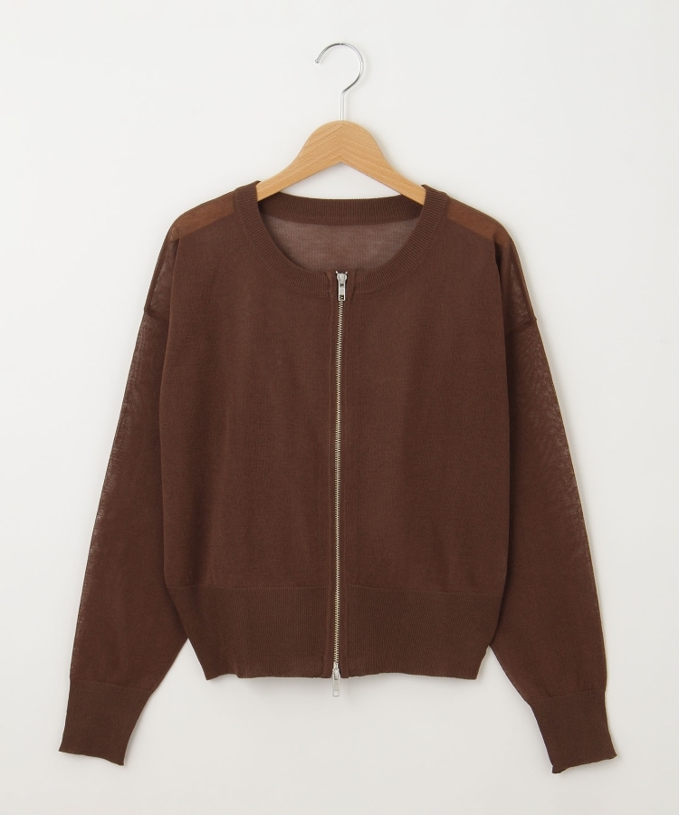 オフプライスストア(ウィメン)(OFF PRICE STORE(Women))のinnowave（イノウェーブ） ジップカーディガン ブラウン(043)