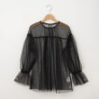 オフプライスストア(ウィメン)(OFF PRICE STORE(Women))のinnowave（イノウェーブ） シアープルオーバーブラウス ブラック(019)