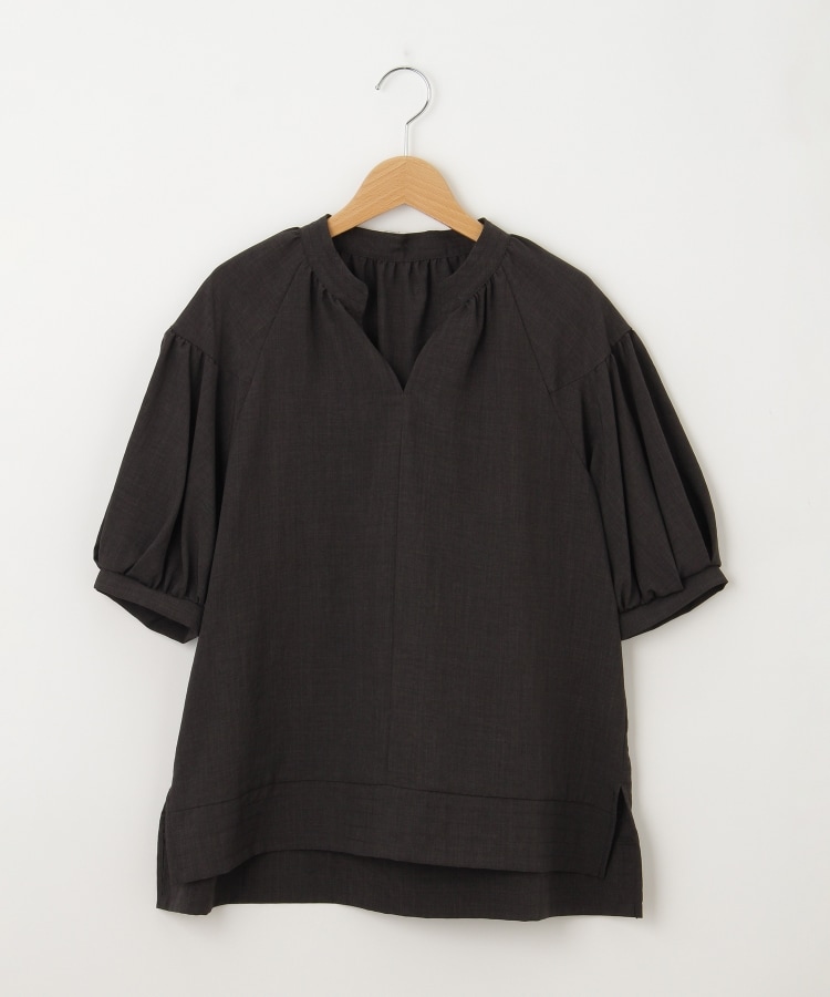 オフプライスストア(ウィメン)(OFF PRICE STORE(Women))のinnowave（イノウェーブ） スキッパー袖切り替えブラウス チャコールグレー(013)