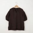 オフプライスストア(ウィメン)(OFF PRICE STORE(Women))のinnowave（イノウェーブ） スキッパー袖切り替えブラウス ブラウン(044)