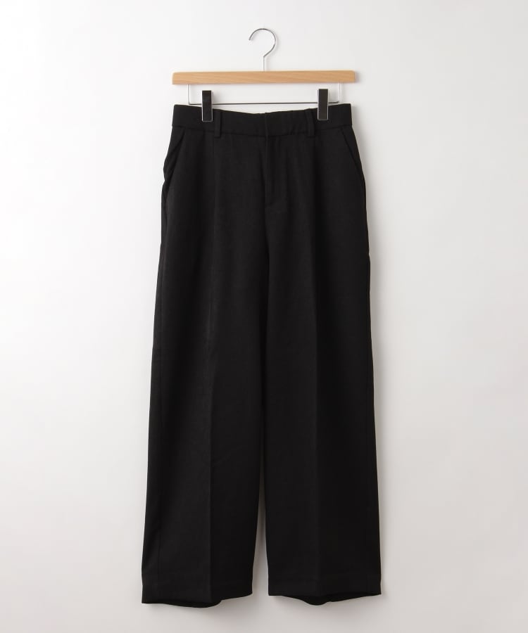 オフプライスストア(ウィメン)(OFF PRICE STORE(Women))のLAEMUSE（ラエミューズ） ウエストゴム入りタックワイドパンツ ブラック(019)