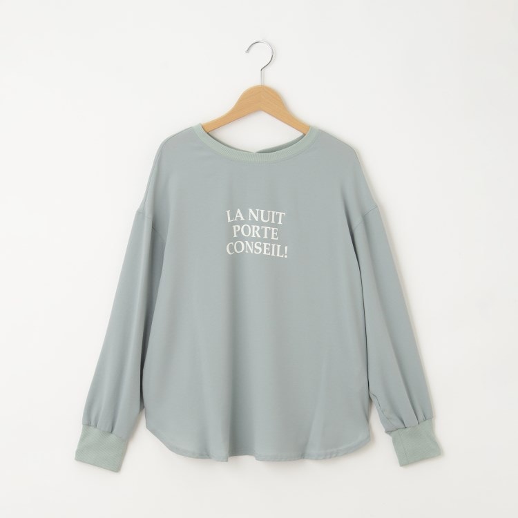 オフプライスストア(ウィメン)(OFF PRICE STORE(Women))のqout（コウト） ロゴプリントバックボタンプルオーバー【SALE/カジュアル/デイリー/トレンド/きれいめカジュアル】 カットソー