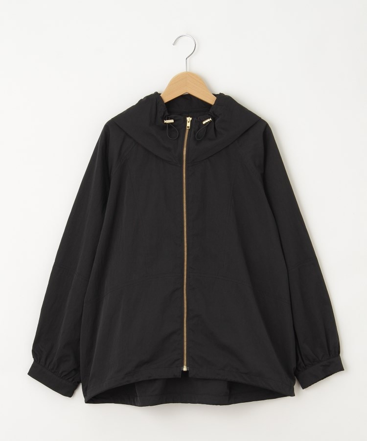 オフプライスストア(ウィメン)(OFF PRICE STORE(Women))のqout（コウト） 裾ドロストフーデッドブルゾン ブラック(019)
