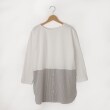 オフプライスストア(ウィメン)(OFF PRICE STORE(Women))のFanaka（ファナカ） 裾切り替えコンビプルオーバー ストライプ(111)