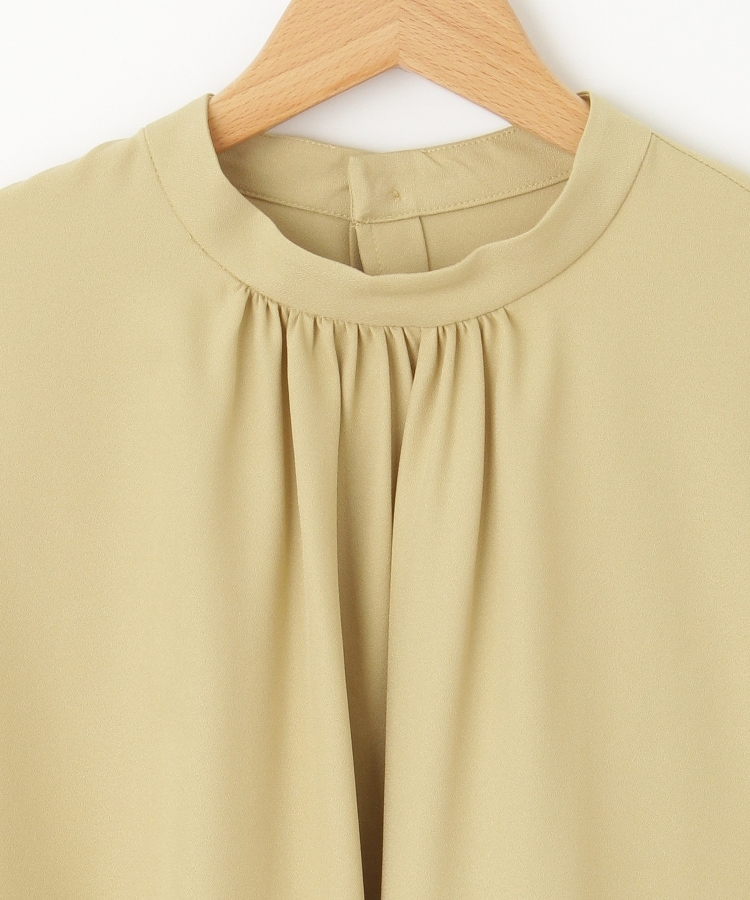 オフプライスストア(ウィメン)(OFF PRICE STORE(Women))のinnowave（イノウェーブ） ハイネック2重シアー袖プルオーバーブラウス【SALE/カジュアル/デイリー/トレンド/きれいめカジュアル/ゆったり】3