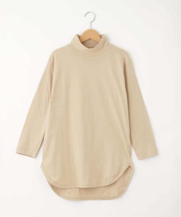 オフプライスストア(ウィメン)(OFF PRICE STORE(Women))のLAITERIE（レイトリー） コットンハイネック8分袖プルオーバー ミルキーベージュ(054)