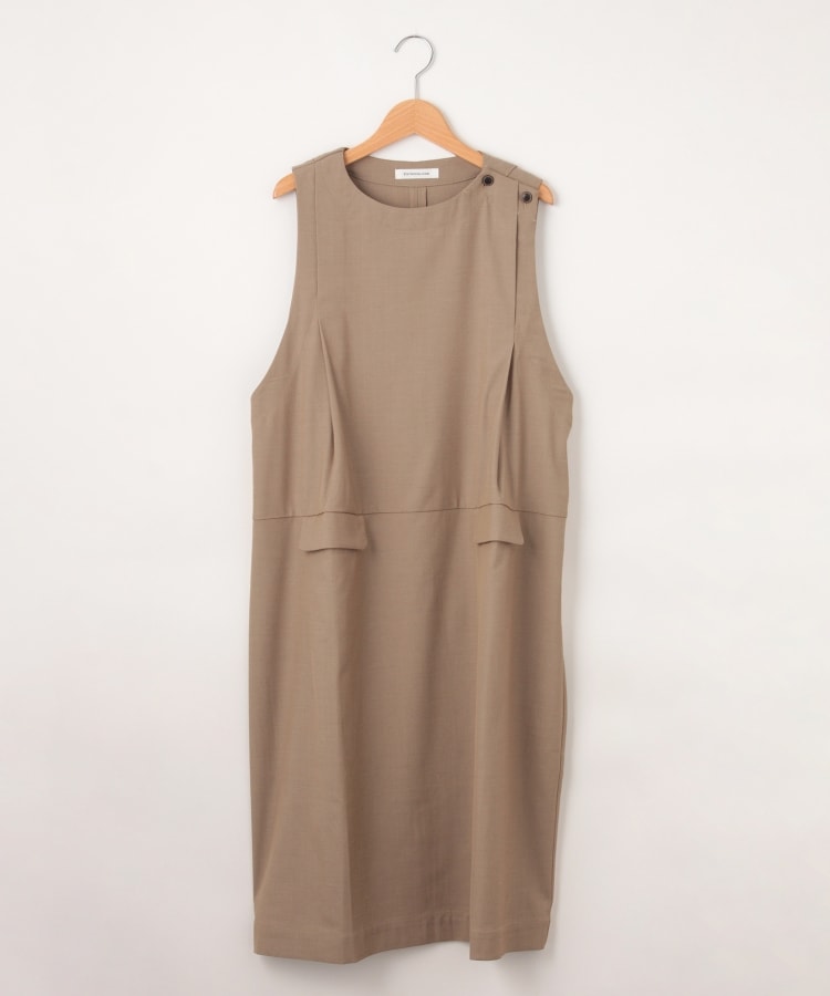 オフプライスストア(ウィメン)(OFF PRICE STORE(Women))のESTROISLOSE（エストゥロワルーズ） ポケット付きタックワンピース ベージュ(052)