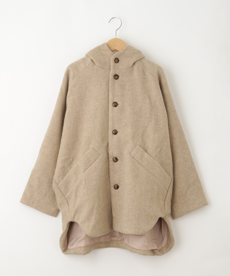 オフプライスストア(ウィメン)(OFF PRICE STORE(Women))のESTROISLOSE（エストゥロワルーズ） ウール混フード付きコート ベージュ(052)