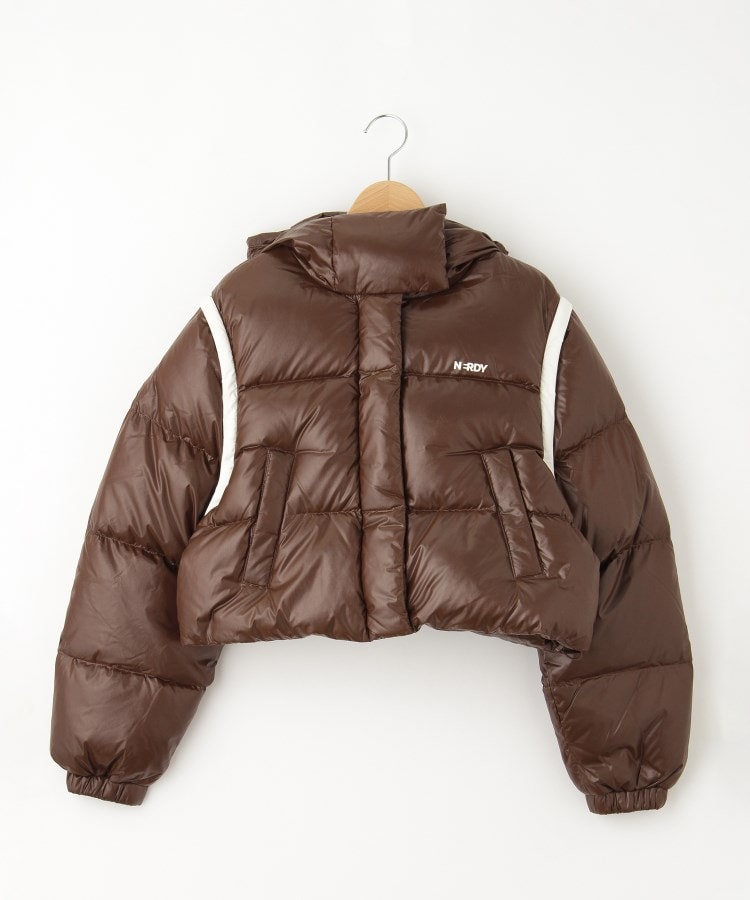 オフプライスストア(ウィメン)(OFF PRICE STORE(Women))のNERDY（ノルディ） W′S DETACHABLE SLEEVE GLOSSY DOWN JACKET1