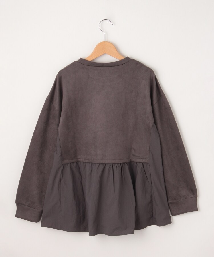 オフプライスストア(ウィメン)(OFF PRICE STORE(Women))のinnowave（イノウェーブ） 異素材切り替えペプラムトップス【SALE/カジュアル/デイリー/トレンド/きれいめカジュアル】2