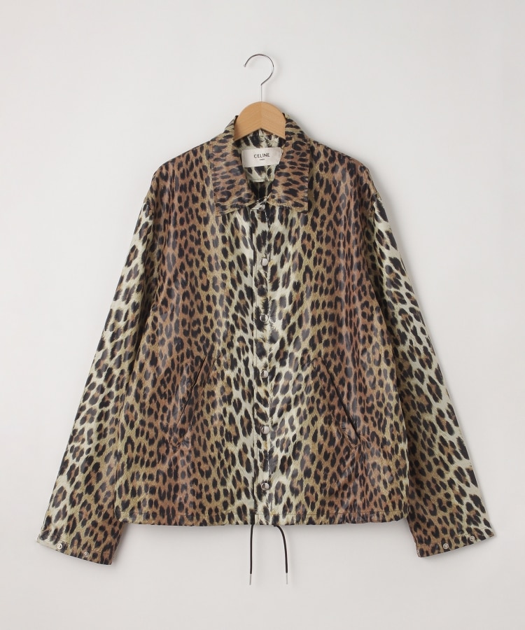 CELINE(セリーヌ) ヒョウ柄コーチングジャケット(ブルゾン CELINE(セリーヌ) ヒョウ柄コーチングジャケット(ブルゾン