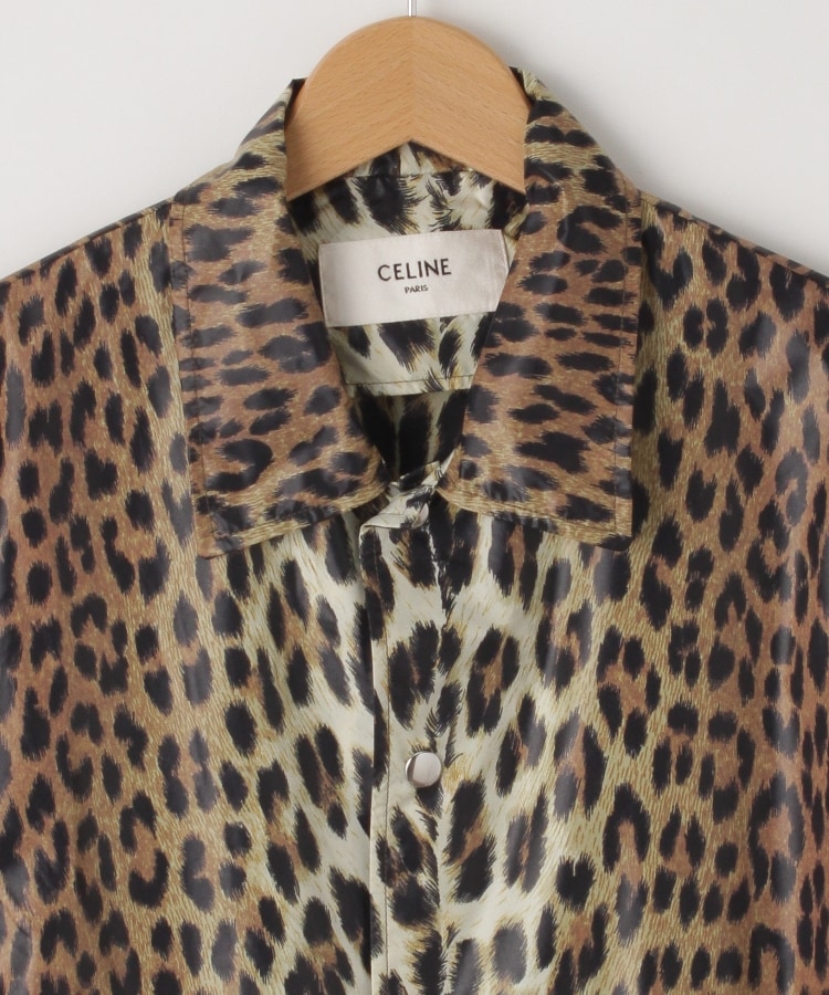 CELINE(セリーヌ) ヒョウ柄コーチングジャケット(ブルゾン CELINE(セリーヌ) ヒョウ柄コーチングジャケット(ブルゾン
