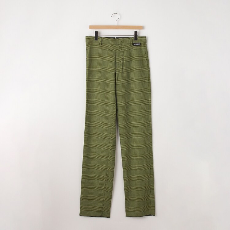 VETEMENTS(ヴェトモン) 網代千鳥格子パンツ（フルレングスパンツ