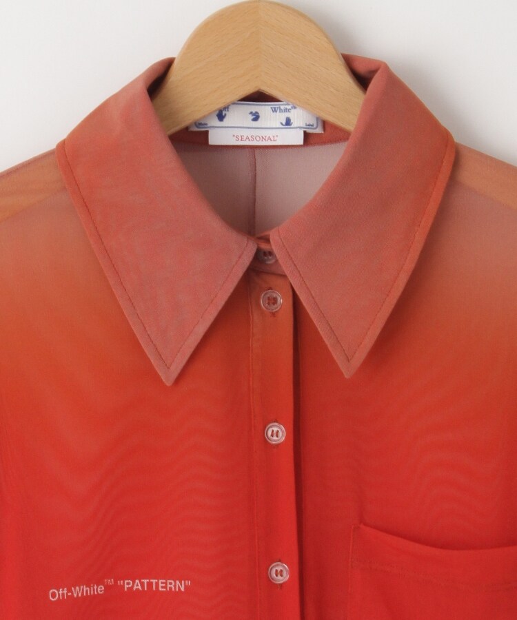 オフプライスストア(ウィメン)(OFF PRICE STORE(Women))のOFF-WHITE™(オフ-ホワイト) BLURRED TULLE FITTED SHIRT3
