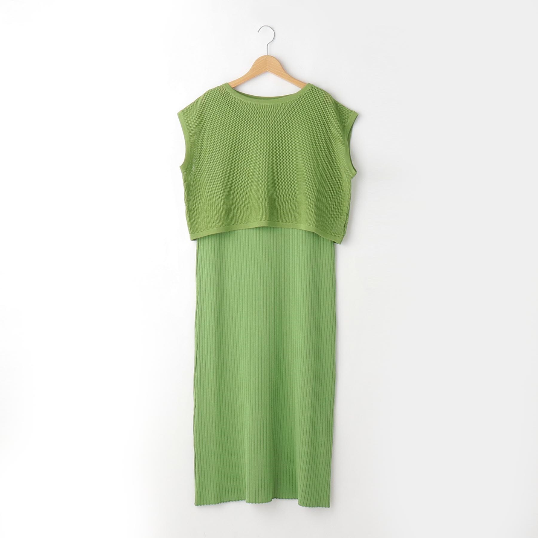 innowave レイヤードニットワンピース（マキシ・ロングワンピース） OFF PRICE STORE(Women)（アンドブリッジ