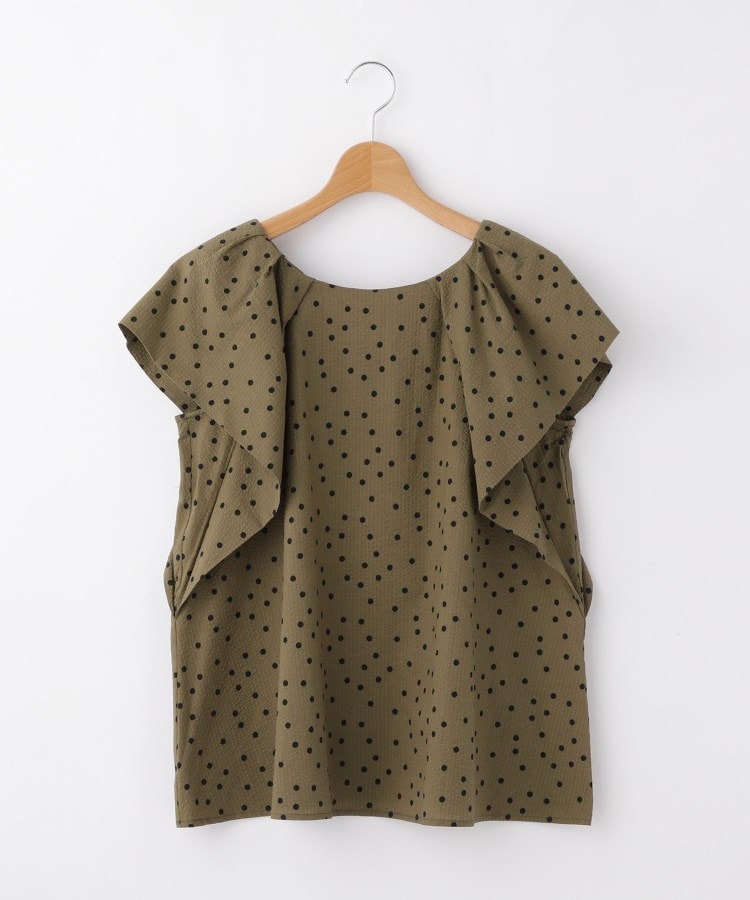 オフプライスストア(ウィメン)(OFF PRICE STORE(Women))のqout フレアスリーブブラウス カーキ(027)