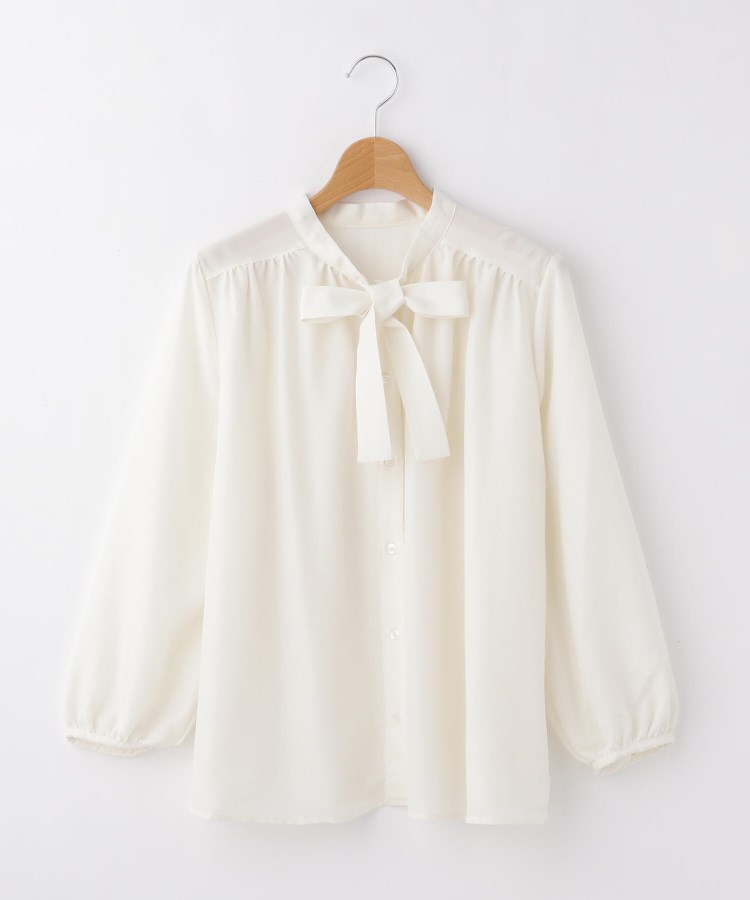 オフプライスストア(ウィメン)(OFF PRICE STORE(Women))のBegum ボーカラー長袖ブラウス ホワイト(002)