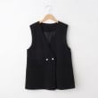 オフプライスストア(ウィメン)(OFF PRICE STORE(Women))のartemarvel パール調ボタンジレ ブラック(019)