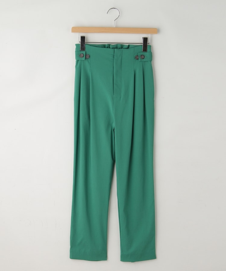 オフプライスストア(ウィメン)(OFF PRICE STORE(Women))のＹＥＣＣＡ ＶＥＣＣＡ（イェッカヴェッカ） ボタンデザインストレッチパンツ グリーン(014)